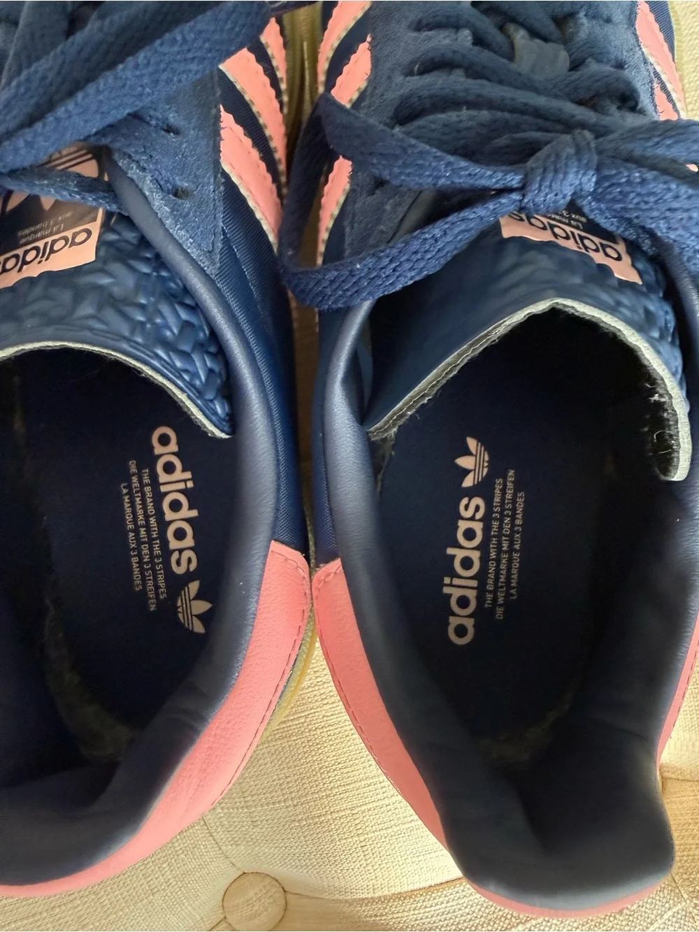 adidas Gazelle Bold Dark Blue/Pink Spark Sneakers
